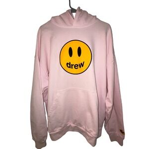 Drew House Mascot Hoodie Dusty Rose Smiley Face Sweatshirt Medium Mens Women